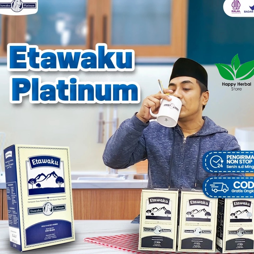 

ZWWM2417 DiSkon !! Etawaku Platinum - Susu Kambing Etawa & Krimer Nabati Isi 200g Happyherbalstore