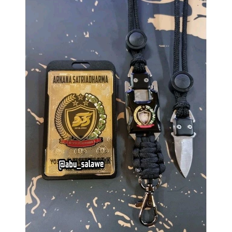 

lencana id ARKANA SATRIADHARMA 53 full set cover dan tali