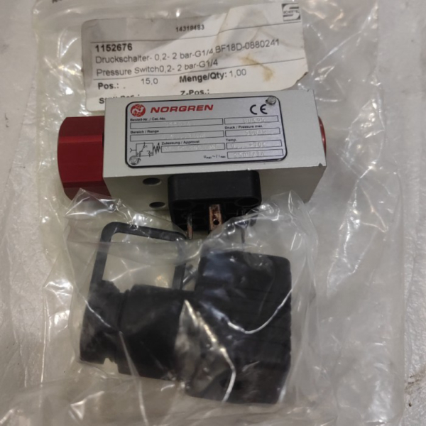 

Promo NORGREN HERION 0880241 Pressure Switch 2BAR B0495 Murah