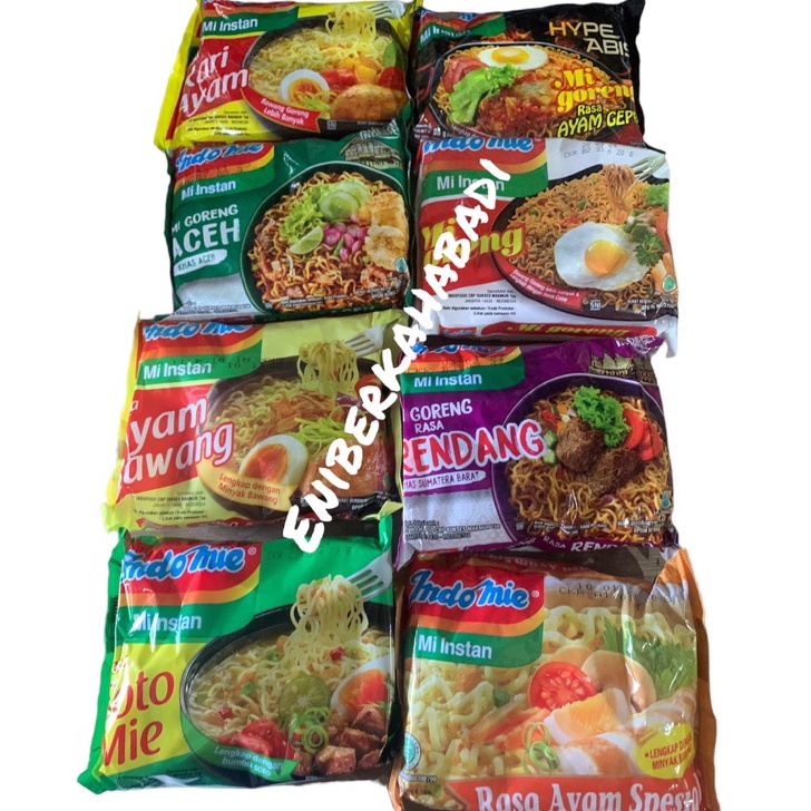 

KXYD6672 11.11 Indomie 1 Bundle isi 5 bks (Goreng Spesial, Rendang, Aceh, Ayam Spesial, Geprek, Ayam Bawang, Kari dan Soto)