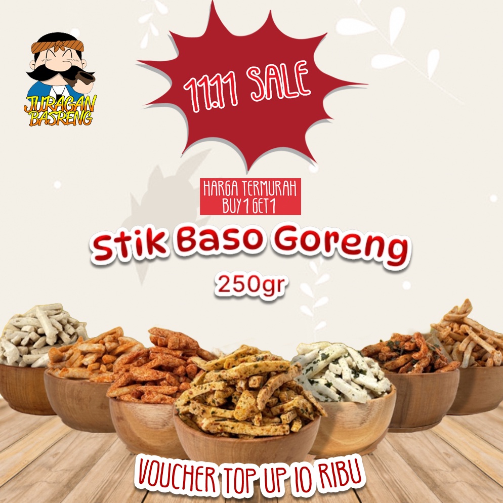 

[♥K18(] Basreng 250 gram (Baso Goreng) SALE now