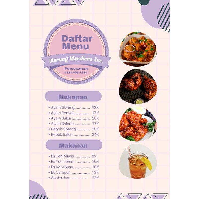 Daftar Menu|Daftar Menu Makanan|Daftar Menu Minuman