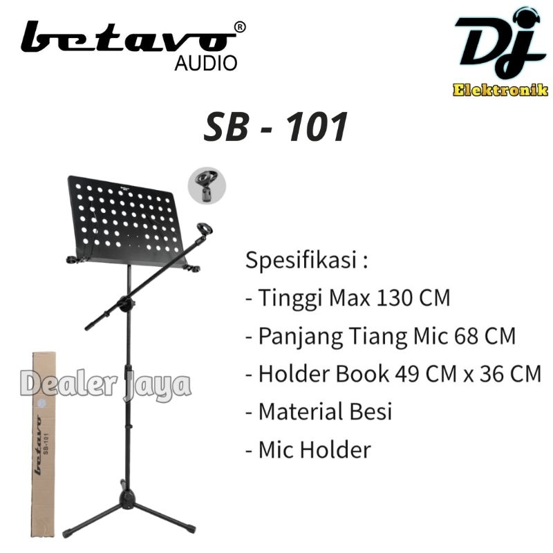 Stand Book Mic Betavo SB 101 / SB101 - Panjang