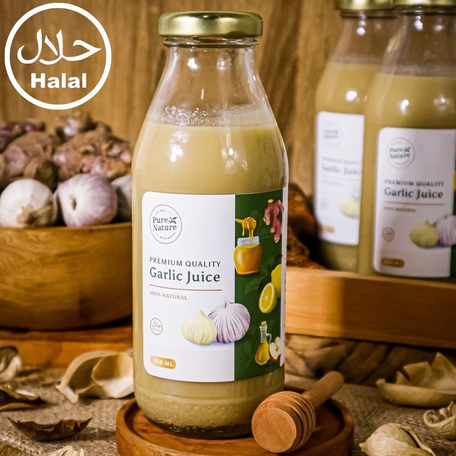 

Terl4ku. PureNature Jus Bawang Putih Tunggal Jahe Merah Lemon Cuka Apel Madu Stock Ada