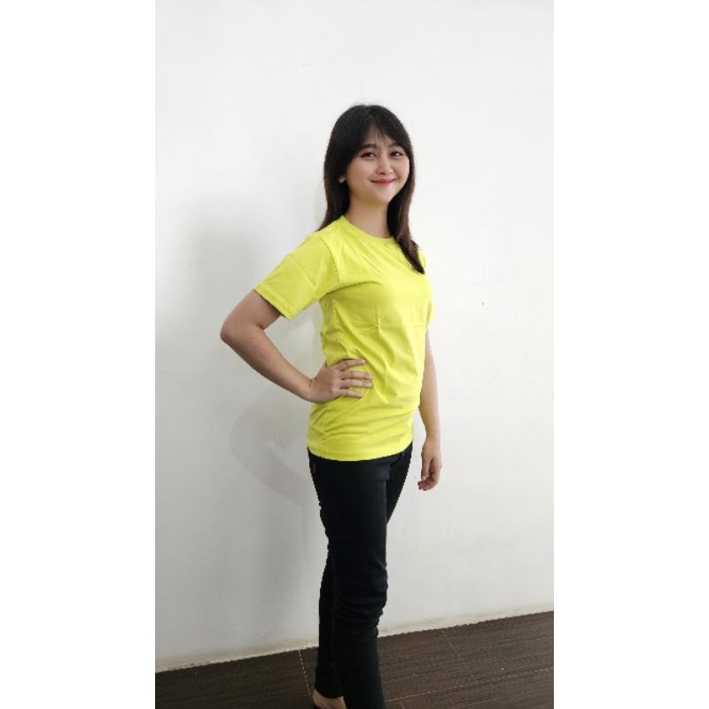 KAOS LEMON | KAOS POLOS LENGAN PENDEK & PANJANG | KAOS COTTON COMBED 24'S KNITTO | KAOS UNISEX