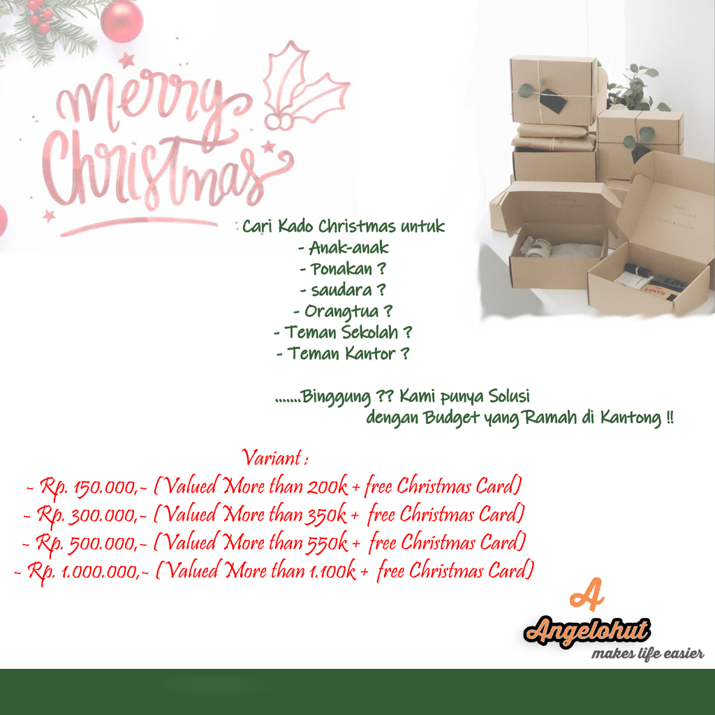 

Hampers Buat Natal / Christmas Set Start 150k - 1000k Limited Time only