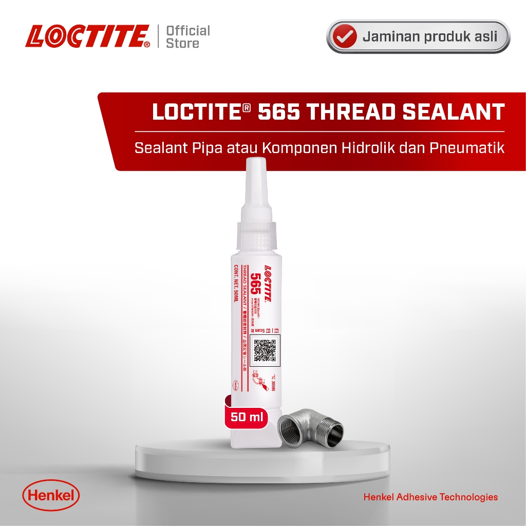 Henkel LOCTITE 565 Thread Sealant Lem Pipa Anti Bocor - 50 ml