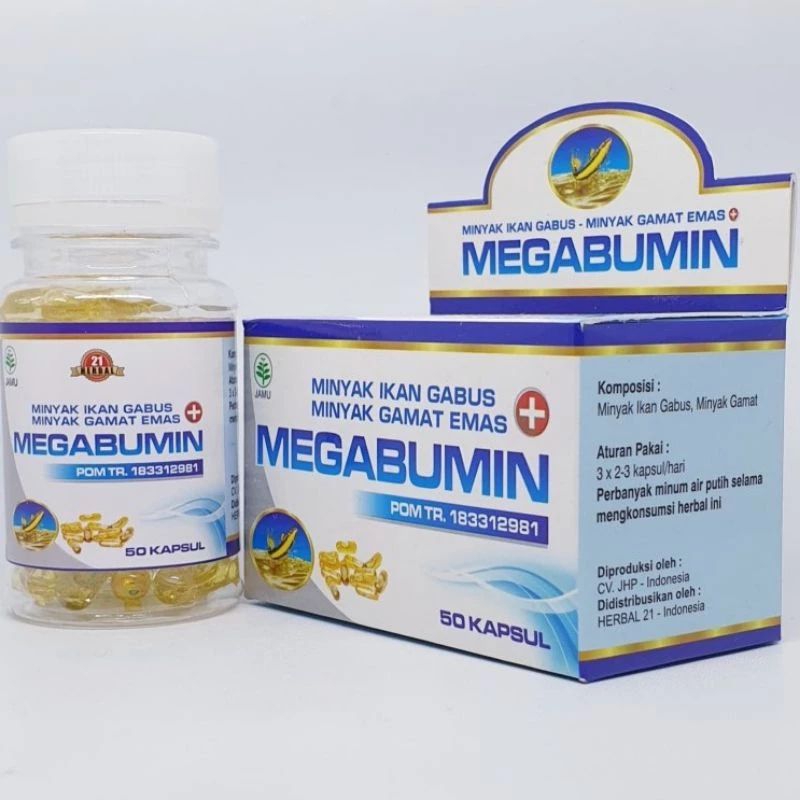 Megabumin Minyak Ikan Gabus Minyak Gamat Emas