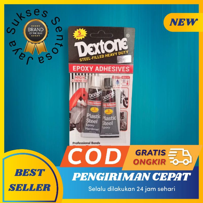 

Lem Epoxy /Lem Campur /Besi /Serba Guna Dextone 5Menit Lem besi