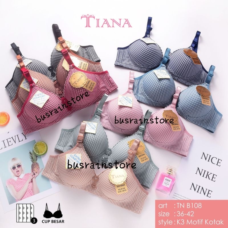BH TIANA art B108 /B106 JUMBO Bra tiana dewasa / kait 3 bra tiana