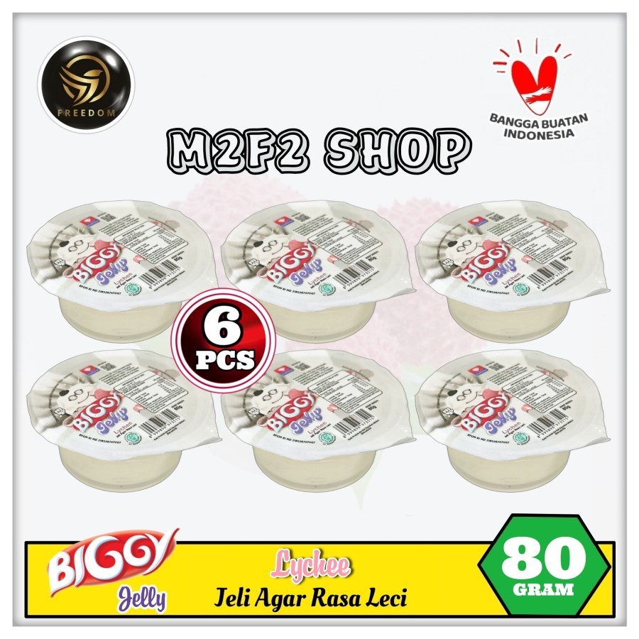 

Diamond Biggy Jelly Lychee | Jeli Agar Rasa Leci - 80 gr (Kemasan 6 Pcs)