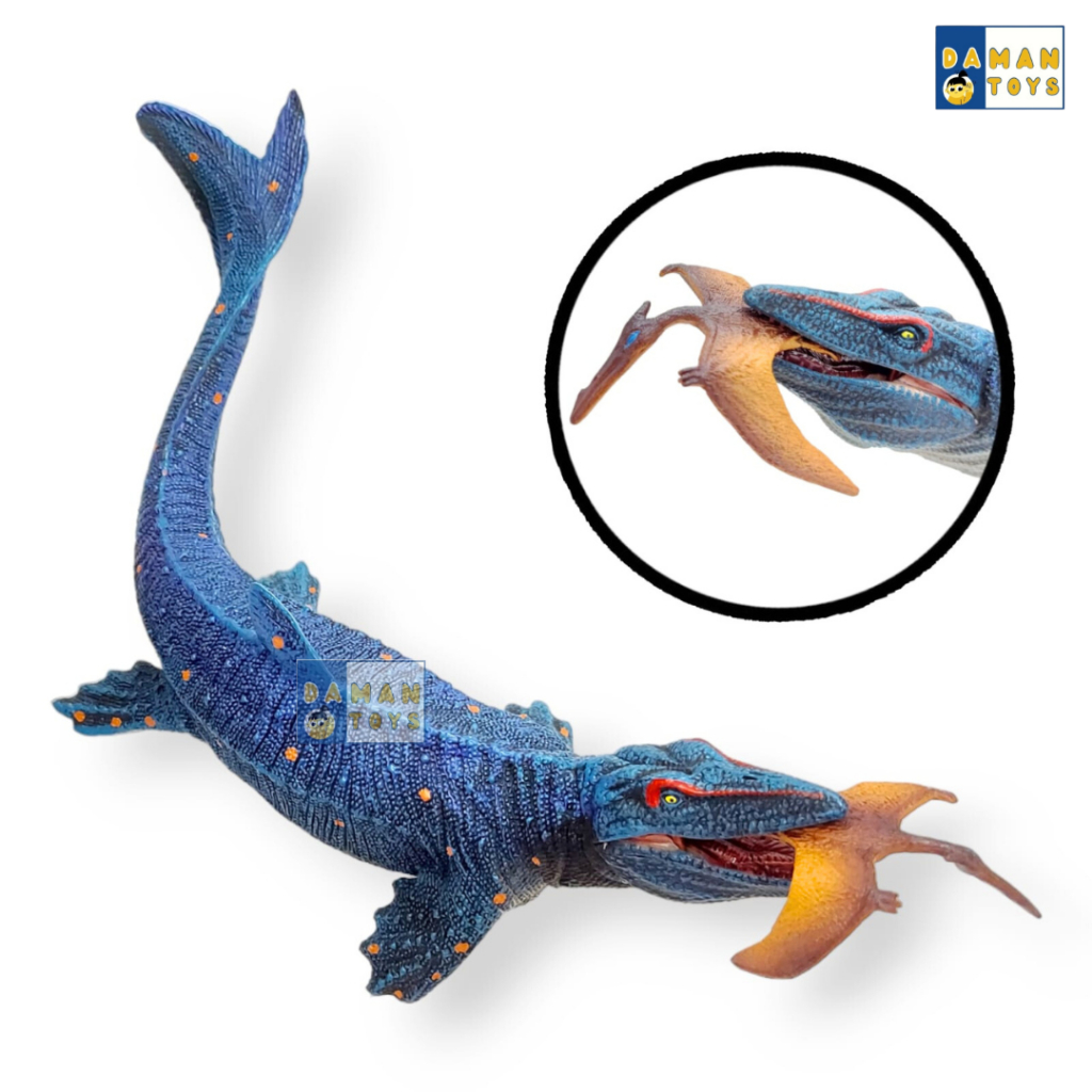 Figure DInosaurus Mosasaurus vs Pterosaurus Dino