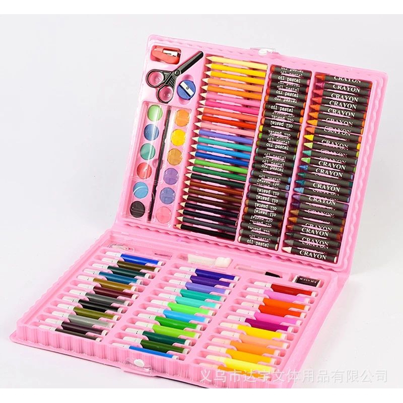 

Crayon set/ spidol warna set 150pcs/ paket krayon