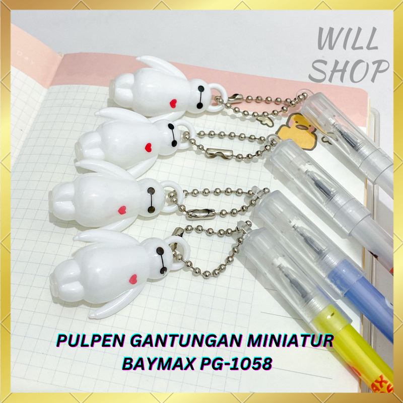 

PULPEN GEL GANTUNGAN MINIATUR BAYMAX PG-1058 BOLPEN PENA TINTA HITAM ( TINTA DI JAMIN NYATA ) ALAT TULIS UNIK VARIAN TERBARU DAN TERMURAH BISA COD