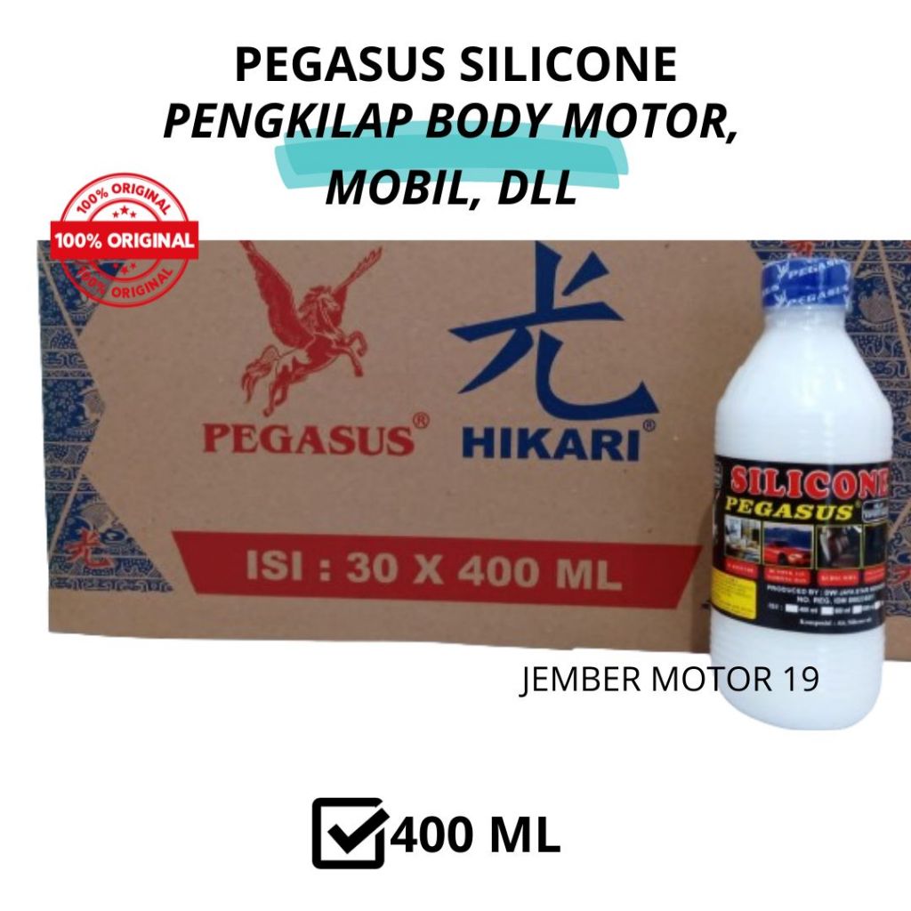 SILICON SILIKON CAIR PEGASUS 400 ML PENGKILAP BODY MOTOR MOBIL BAN SALE OBRAL