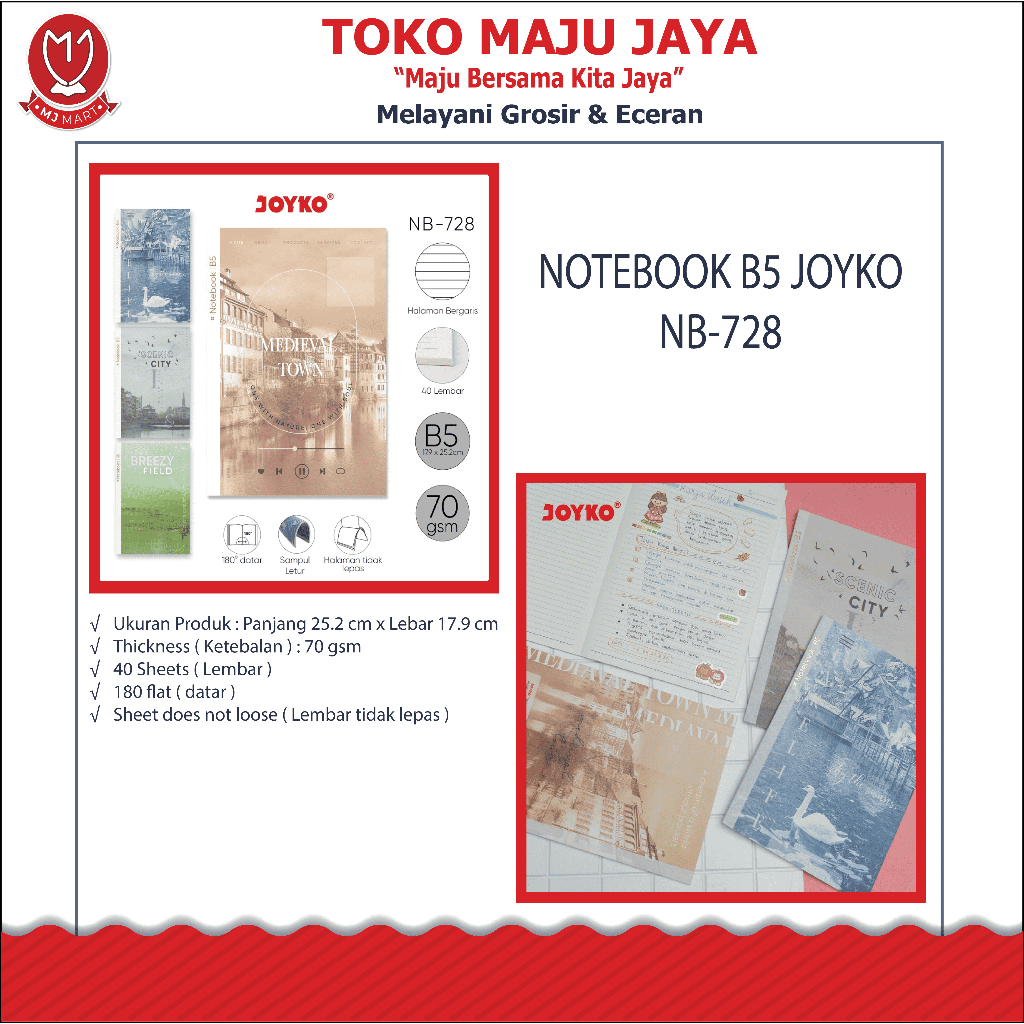 

NOTEBOOK B5 JOYKO NB-728