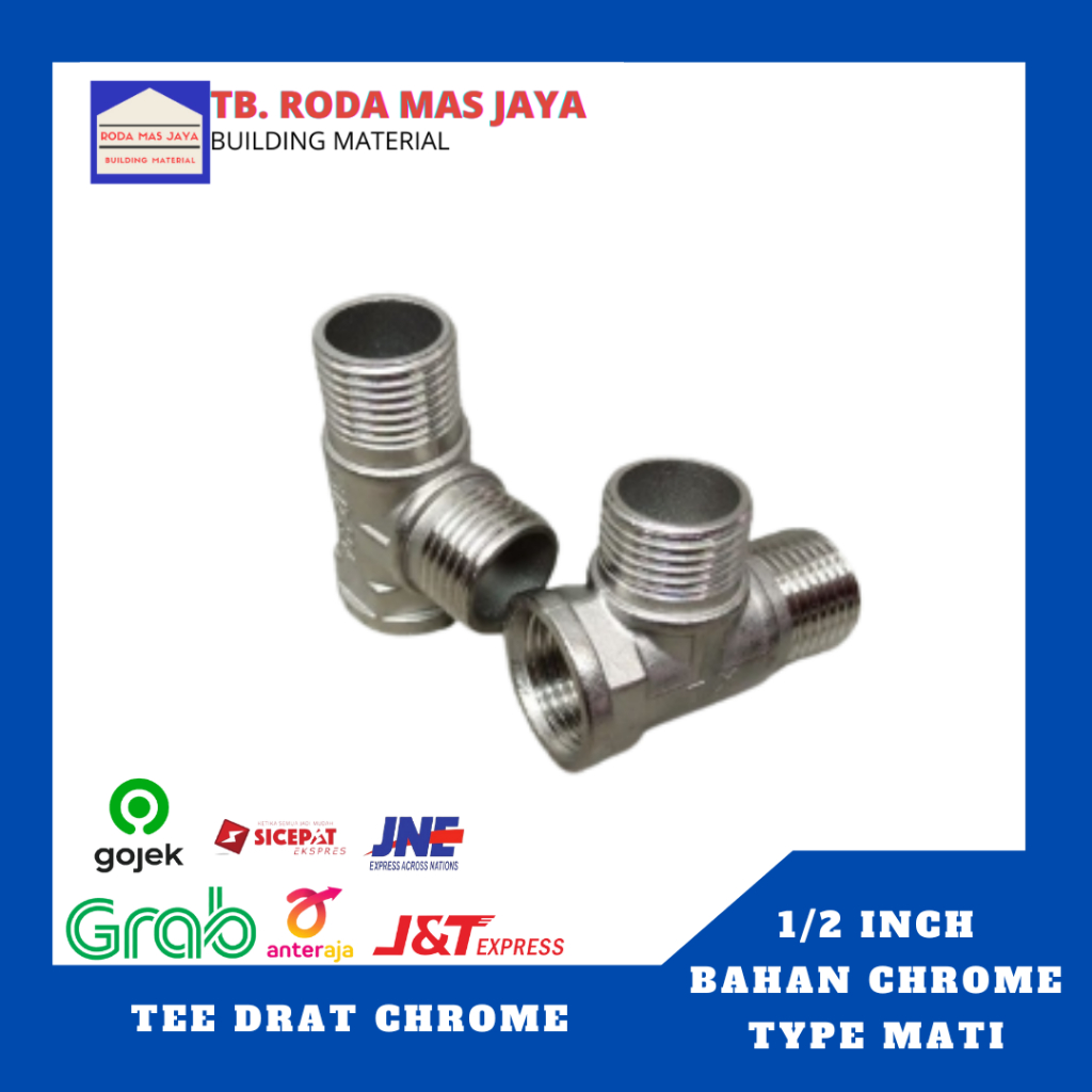 Tee Drat Luar Dalam/Tee Shower/Sock Drat Luar 1/2 inchi/Tee drat closet/Tee Closet/Tee Drat Shower/ 
