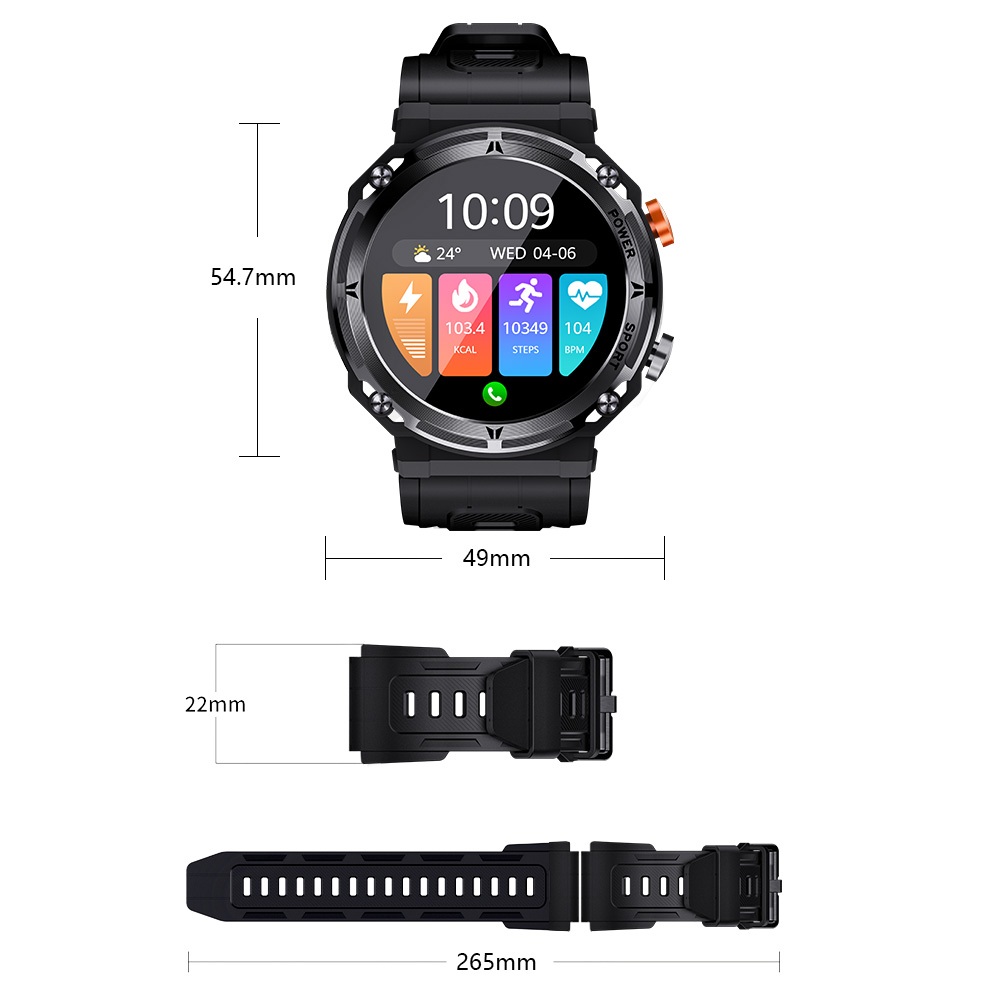 Skmei jam tangan smartwatch pria original 100 jam outdoor anti air 1atm for android ios