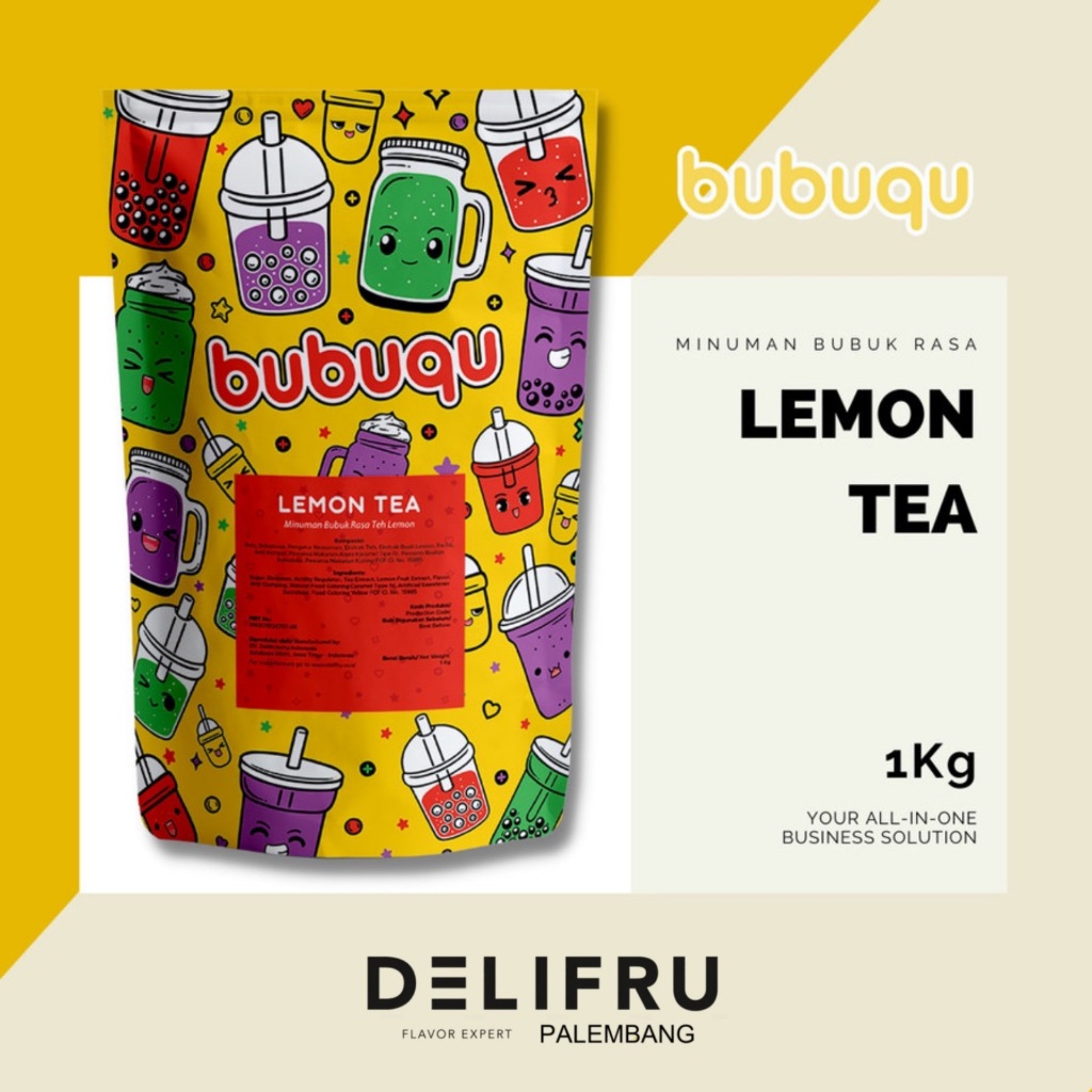 

Bubuqu Powder Drink Lemon Tea - Bubuk Minuman Teh Lemon 1 Kg