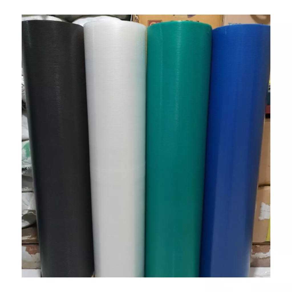 Fiber Pagar Plastik Polos / Penutup Pagar Plastik Motif Polos