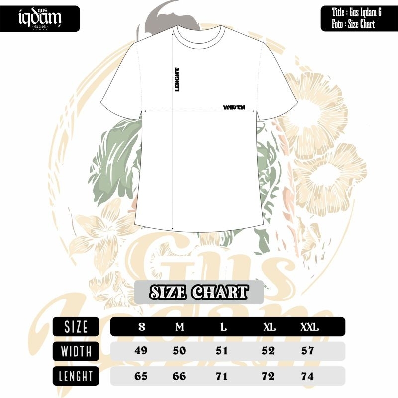 kaos lengan pendek iqdam series