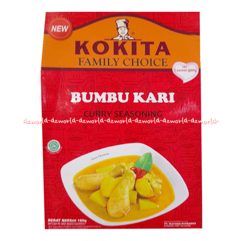 

Kokita Bumbu Kari 160gr Curry Seasioning Bumbu Instan Kari Khas Indonesia Isi 3 Sachet Koki Kita Ayam Gulai
