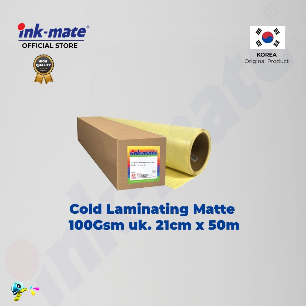 

Laminating Film Cold Matte 100Gsm Uk. 21cm x 50m, 30cm x 50m