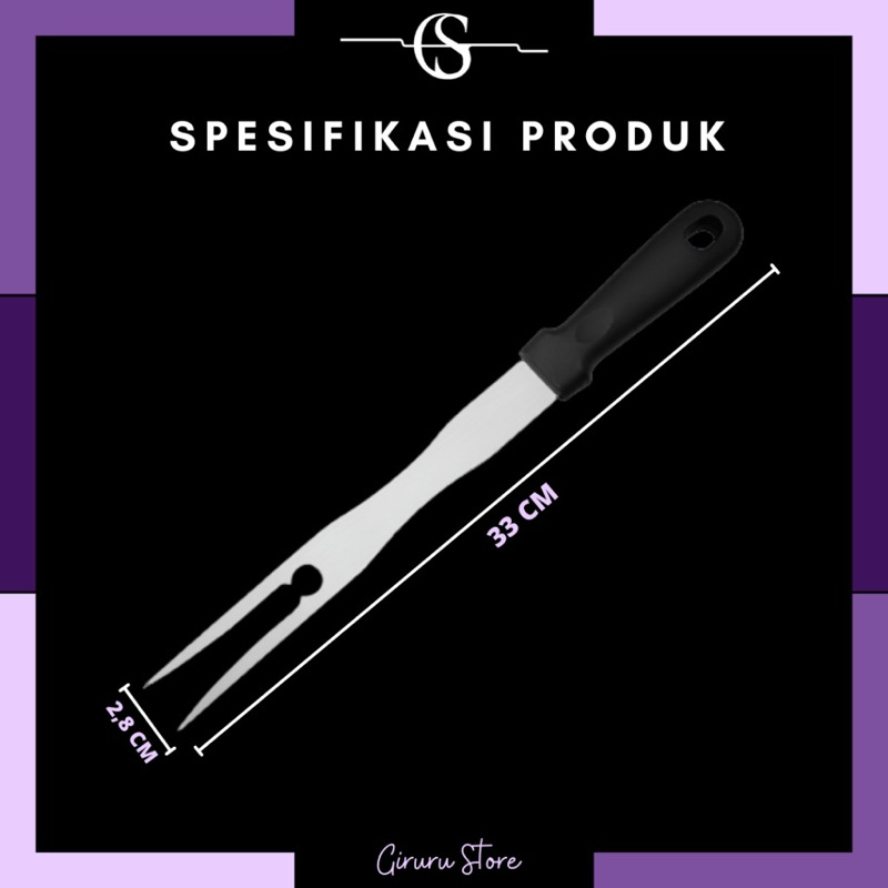 Garpu Daging Steak Panggang BBQ / Garpu Daging Barbaque Tusuk Daging Garpu