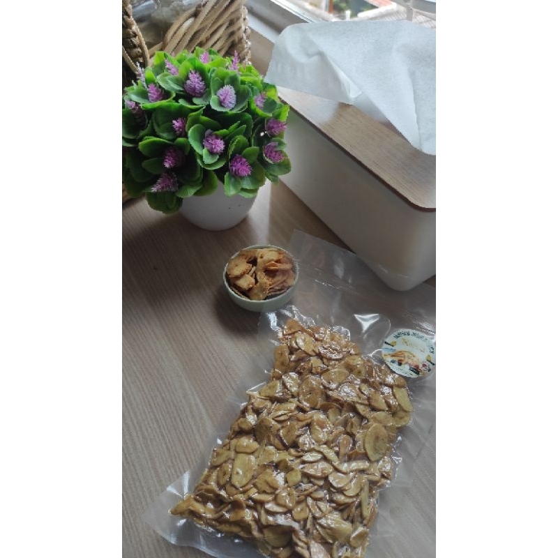 

Karasa Bawang Putih Goreng 100% tanpa tepung (500g)