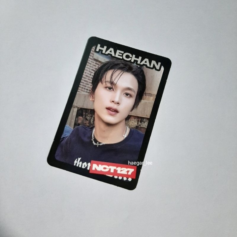 trading card ay-yo haechan nct 127 B ver black ver tc ayyo ay yo md official photocard