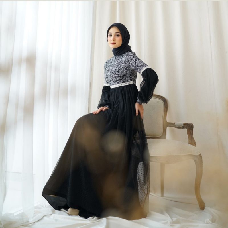 Laluna Dress by Madeira Original 100% Hitam XXL