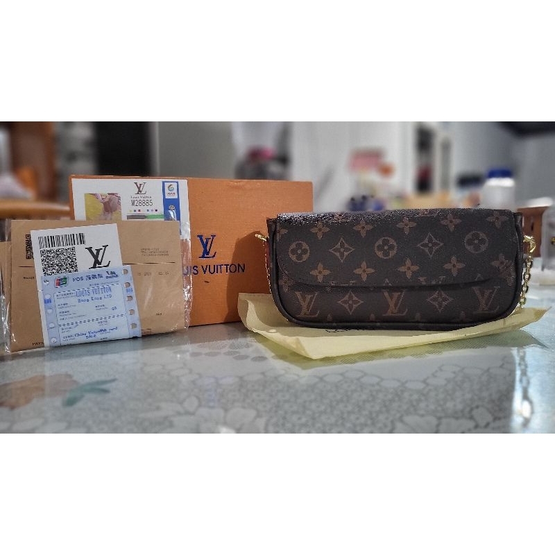 Tas Selempang Wanita 2in1 LV Monogram IMPORT