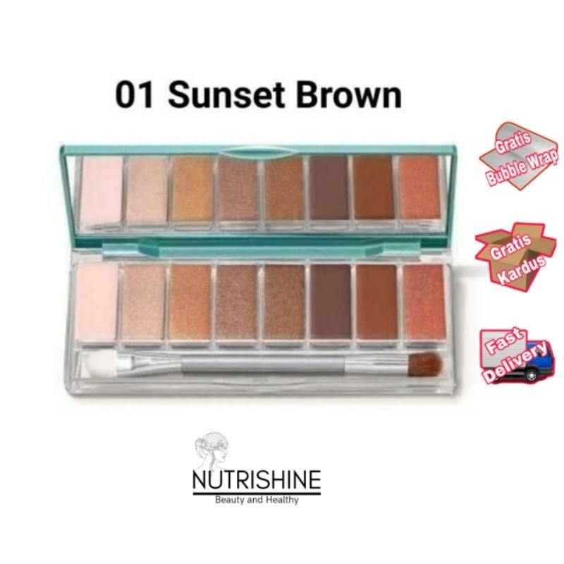 Wardah - Exclusive Eyeshadow Palette Sunset Brown