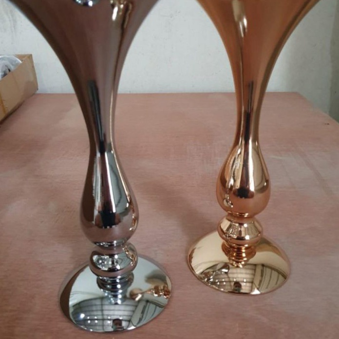 TERLARIS,, vas bunga tinggi 29 cm dekorasi pajangan mewah gold/silver vas piala vas mermaid