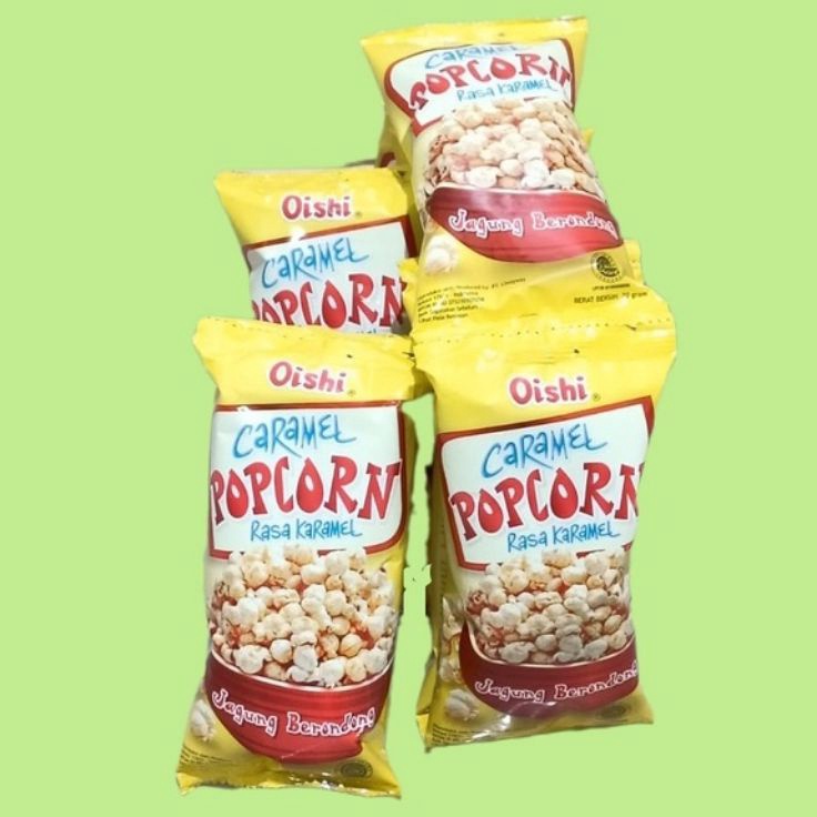 

Model Terkini Oishi popcorn caramel 20 gram -10 pcs