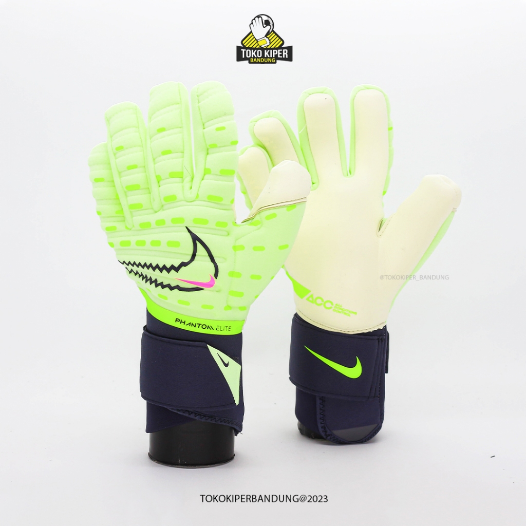 Sarung Tangan Kiper - Nike GK Phantom Elite Lime/White