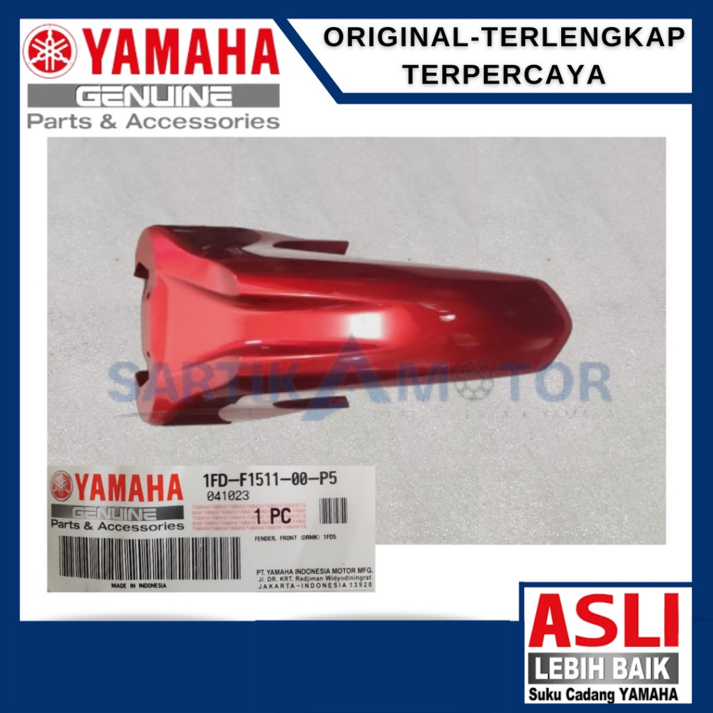Spakbor Depan Yamaha Vega Force Warna Merah Maroon (1FD-F1511-00-P5) 100% ORIGINAL YAMAHA