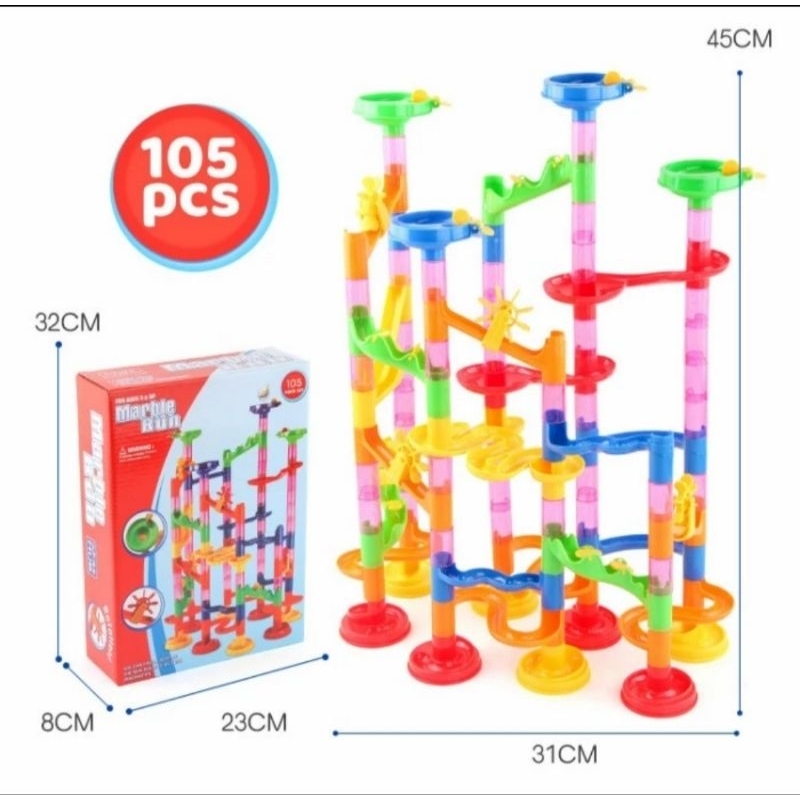 Mainan Anak Marble Run Seluncuran Kelereng