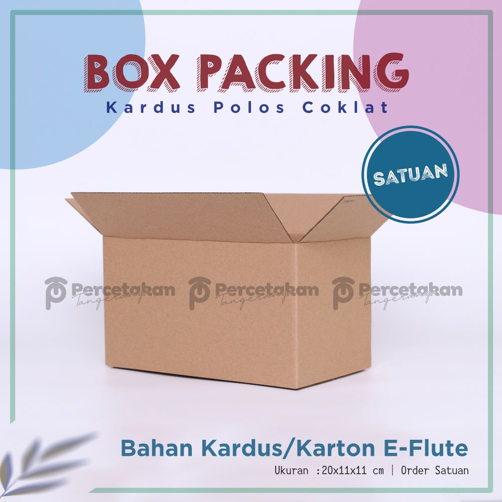 

BOX KARDUS Baru 20x11x11 cm DUS PACKING E-FLUTE | Kardus / Karton Box Polos