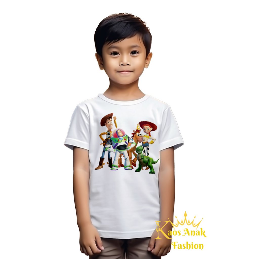 Baju Atasan Kaos Anak Perempuan Laki Laki Toy Story