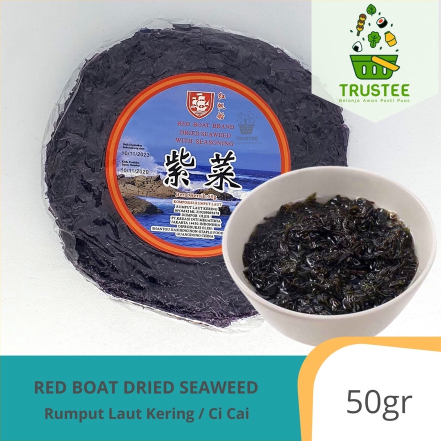 

63 Rumput Laut Kering / Dried Seaweed / Ci Cai Red Boat Brand 50gr Zi Cai Ci Chai 45