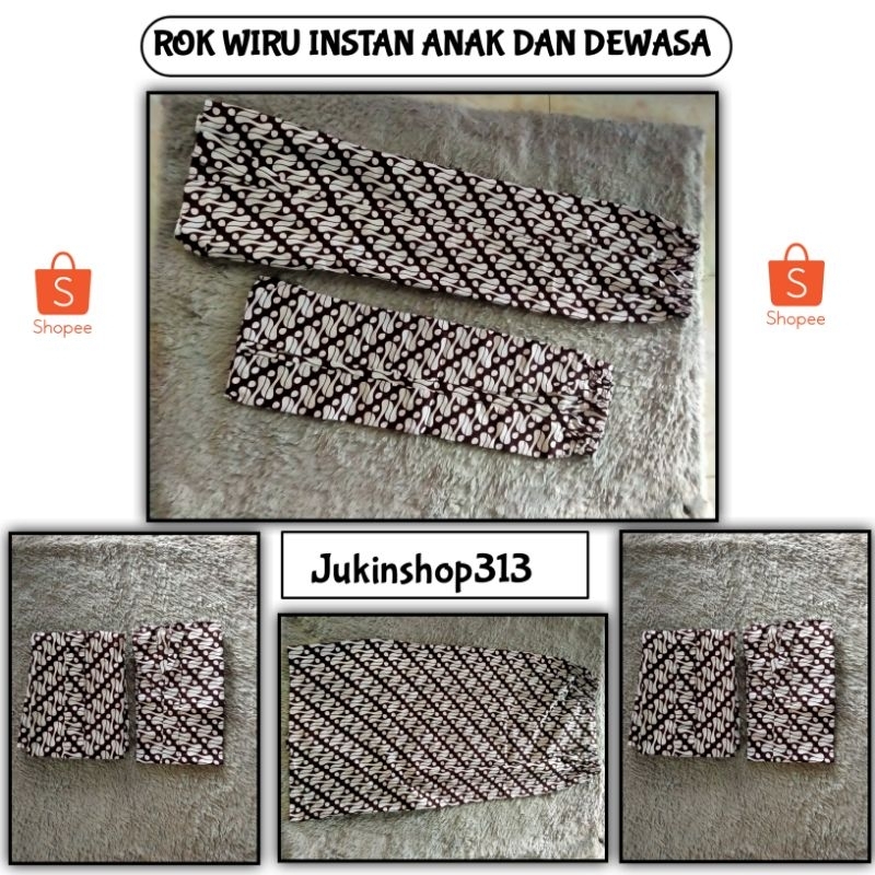 Rok Wiru Batik Anak TK-SMA/Rok Wiru Dewasa