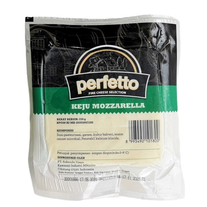 

MODEL KPZ883 Perfetto Mozarella Cheese 250gr - Keju Mozzarela