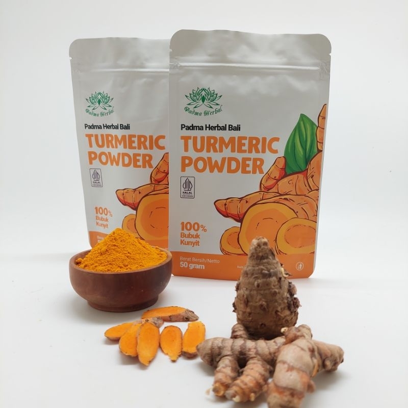 Padma Herbal Turmeric Powder 100% Bubuk Kunyit Netto 50g