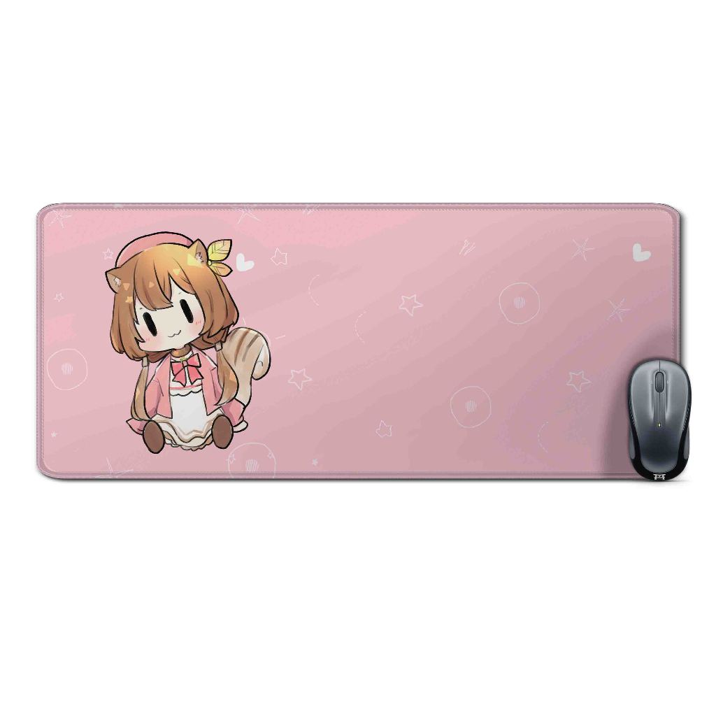 Deskmat mousepad extended anime vtuberAYUNDA RISU DOLL-HOLO IDmaterial Rubber