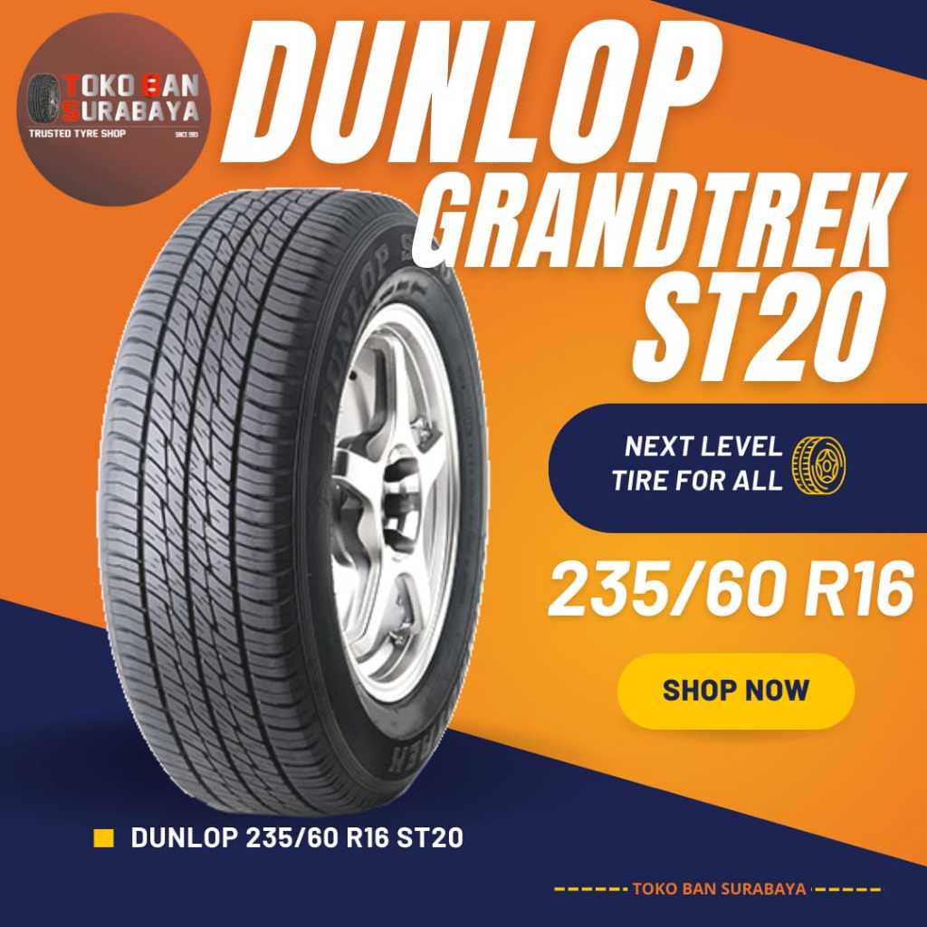 Ban Dunlop DL 235/60 R16 235/60R16 23560 R16 23560R16 235/60/16 R16 R 16 ST20 ST 20