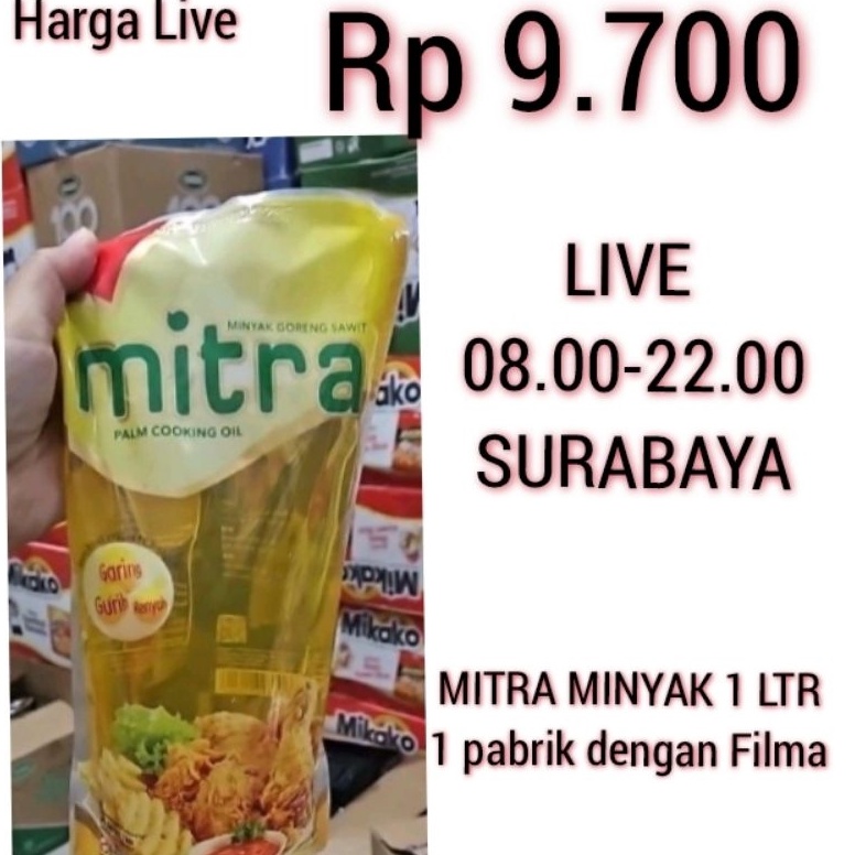

Past! Murah Mitra Minyak Goreng 1 Ltr- Sembako Jatim Out of Trend