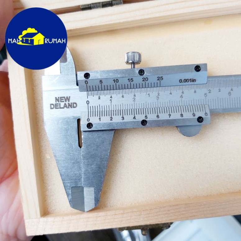 

➾ Sketmat Sigmat Jangka Sorong Manual Besi Aluminium 6" 6inch - NEW DELAND TRICLE 0.02mm / XPTOOL 0.05mm 38