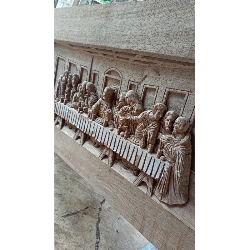 perjamuan terakhir ( ukiran kayu )