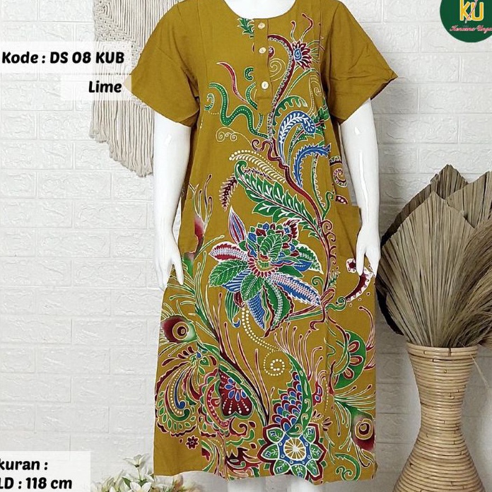 Best Seller DASTER BATIK KENCANA UNGU KENCANA UNGU DASTER KENCANA UNGU LEBEL BIRU BATIK KANCING BUNS